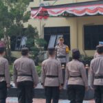 Polres Subang Gelar Apel Pengamanan Antisipasi Sitkamtibmas Jelang Pelantikan Presiden dan Wapres Terpilih 2024