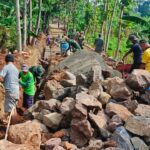 Pembangunan TPT (Tembok Penahan Tanah) di Blok Cidilem Desa Jati Pancur