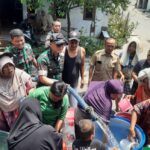 Dandim 0614/Kota Cirebon Tinjau Lokasi TNI AD Manunggal Air Dan Bagikan Air Bersih.
