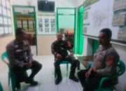 Personil Polsek Cilamaya Sambang Kantor Koramil Cilamaya
