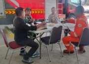 Sinergitas TNI-Polri, Kapolsek Cibuaya Melaksanakan Penggalangan Kamtibmas di Desa Sedari