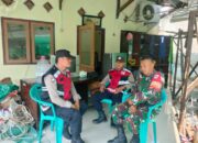 Personil Polsek Cilamaya Sambang Kantor Koramil Cilamaya