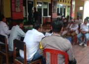 Minggon Desa, Bhabinkamtibmas Polsek Jatisari Sampaikan Himbauan Kamtibmas