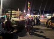 Polsek Telukjambe Barat Giat Patroli Perintis, Jaga Kamtibmas di Pasar Baregbeg