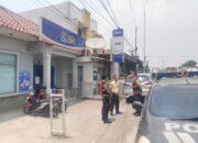 Patroli Perbankan Personil Polsek Kotabaru Pastikan Aman BRI Unit Pangulah