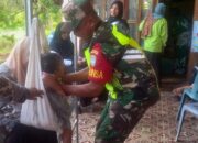 Peduli Kesehatan, Babinsa Koramil 03/Seruway Dampingi Bidan Desa Laksanakan Posyandu Balita