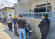 Personil Polsek Dayeuhkolot PAM Kegiatan Kampanye Tatap Muka di Wilayah Desa Cangkuang Kulon