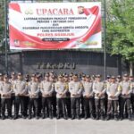 Kapolres Nganjuk Bagikan Body Protector Kepada Anggota Bhabinkamtibmas