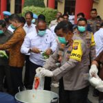 Polda Kalteng Musnahkan 50,6 KG Sabu Hasil Pengungkapan Kasus di Lamandau