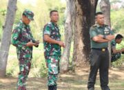 Dansatgas TMMD 122 Kodim 0809/Kediri Sambut dan Dampingi Danrem 082/CPYJ Tinjau Kesiapan Penutupan