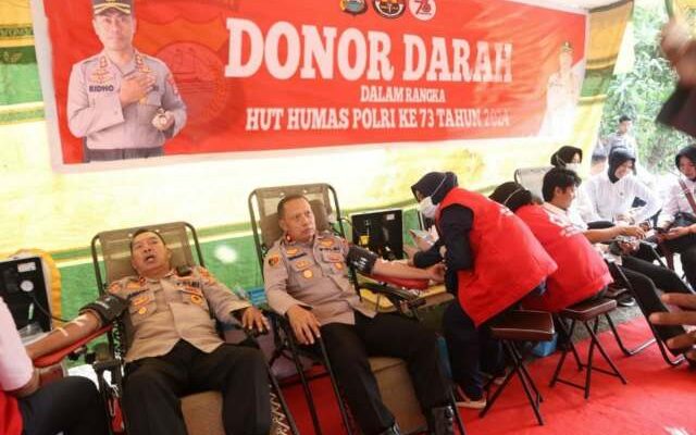 Aksi Donor Darah Polres Wajo, Setetes Darah Sejuta Harapan