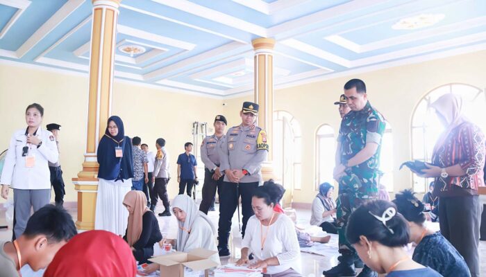 Kapolres dan Dandim Sidrap Gercep Pantau Kesiapan Pemilu