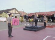 Kapolres Pidie Pimpin Ucapara Kenaikan Pangkat Pengabdian Personel Polres Pidie