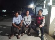 Bersama Jaga Kamtibmas, Bhabinkamtibmas Polsek Telagasari Lakukan Ronda Bersama Warga