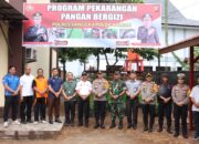 Penanaman Serentak Tanaman Holtikultura Pada Pekarangan Pangan Bergizi Di Mapolres Sanggau Dan Polsek Jajaran