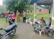 Kapolsek Karang Baru Bersama Muspika Tinjau Lokasi Pemasangan Penghalang Jalan Oleh Masyarakat