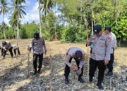 Dukung Program Ketahanan Pangan Nasional, Polres Poso Laksanakan Gerakan Tanam Jagung