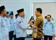 Pj.Bupati Heri wahyudi Marpaung hadiri Pelantikan Pengurus APDESI. Batu Bara.Priode 2024-2029