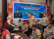 Kesiapan PAM TPS Pilkada 2024, Personel Polres Kediri Kota Periksa Kesehatan dan Pembagian Vitamin