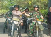 Gaskeun! Dandim dan Kapolres Sidrap All Out Patroli Gabungan