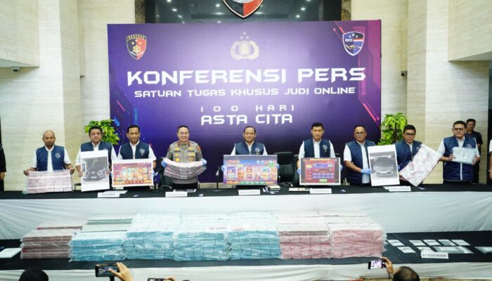 Gebrakan Polri Bongkar Sindikat Judol Rp78,1 Miliar