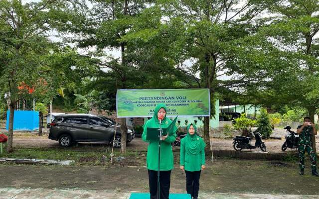 Semangat Hari Ibu: Voli Ala Persit Kodim Sidrap Bikin Kompak Makin Cuan!