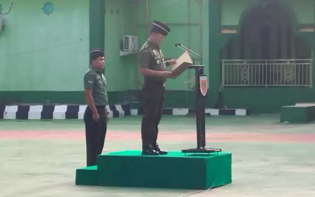 Upacara Dipimpin Kasdim 1420/Sidrap, Jiwa Korsa Prajurit Makin Tegas!