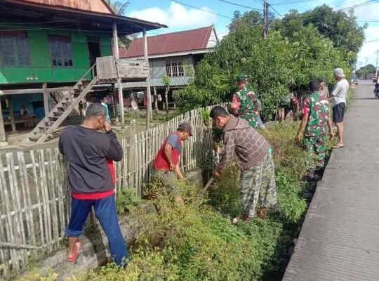 Aksi Cepat Lawan Banjir, Danramil Turun Tangan!