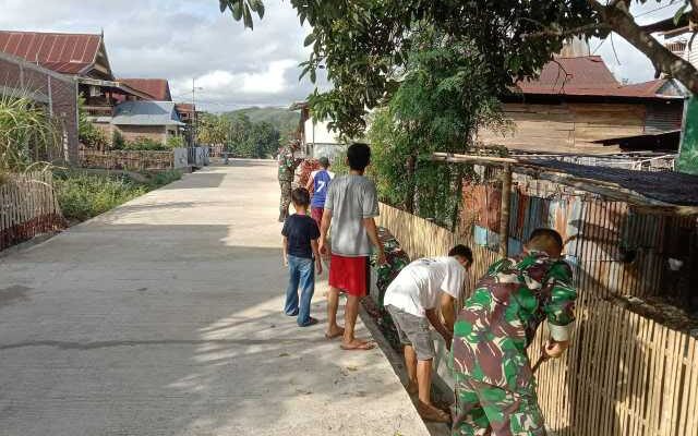 Desa Corawali Siaga! Koramil 1420-01/Panca Lautang & Warga Lawan Banjir