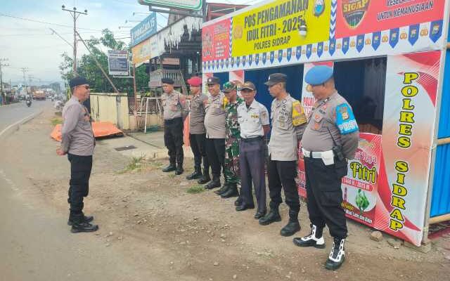 Jaga Nyawa di Jalur Balik: Polres Sidrap Siaga 24 Jam Kawal Pemudik