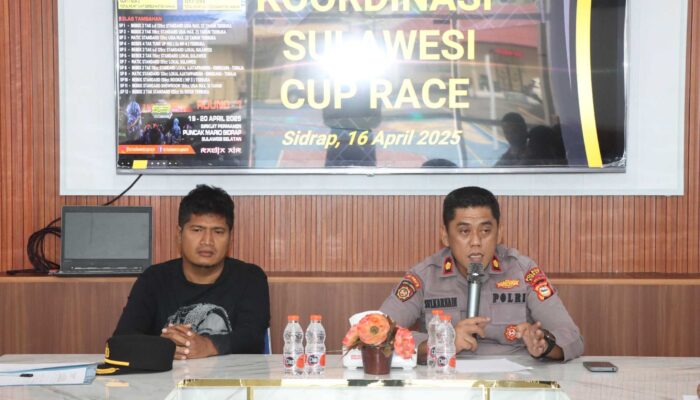 Polres Sidrap Matangkan Pengamanan Jelang Sulawesi Cup Race 2025