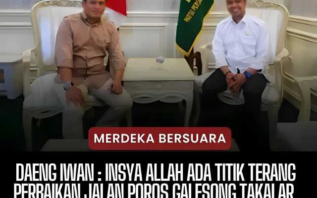 Ngopi Serius, Dg. Iwan Janji Perbaiki Jalan Poros Galesong