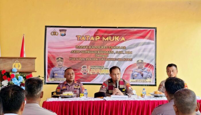 Kapolres Takalar Turun Gunung, Suntik Semangat ke Polsek Galesong Selatan