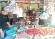 Babinsa Sidrap Turun Tangan Cek Harga Sembako di Pasar