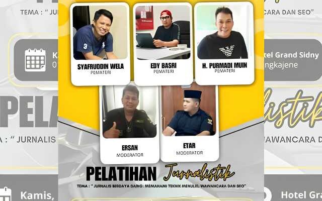 Kapasitas Wartawan Ditingkatkan IWO Sidrap Gelar Pelatihan Jurnalistik Modern