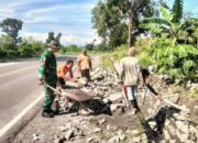 Parit Mampet, Babinsa Gerak Cepat!