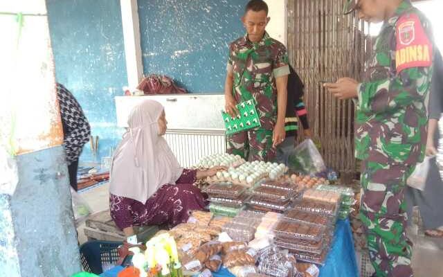 Pemantauan Pagi Babinsa, Harga Tak Bikin Panik