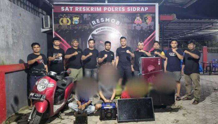 Tim Resmob Libas Komplotan Curat, Warga Sidrap Akhirnya Lega