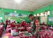 Babinsa Kodim 1420/Sidrap Ikut Sibuk Urus Makan Anak Sekolah