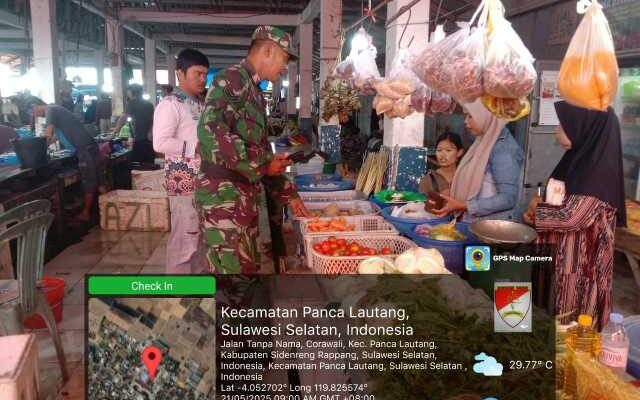 Koramil 1420-01/Panca Lautang Geruduk Pasar Bilokka!