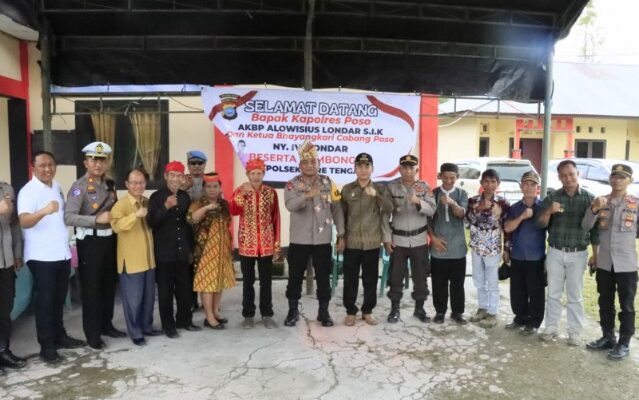 Kunjungan Pertama Kapolres Poso dan Ketua Bhayangkari Cabang Poso di Polsek Jajaran