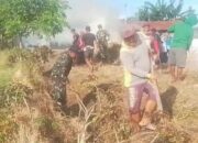 Babinsa Koramil Panca Lautang Bersihkan Akar Masalah Petani