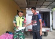 Babinsa Koramil 04 Watang Pulu Kawal Ribuan Paket Gizi Anak