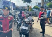 Personel Samapta Polres Sidrap Sisir Titik Rawan Siang Hari