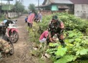 Babinsa Kel. Uluale Turun Bersih-Bersih!