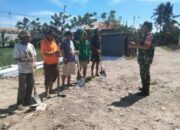 Babinsa Kelurahan Uluale Giatkan Aksi Peduli Lingkungan