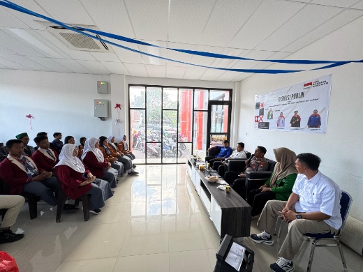 Diskusi publik bersama Polres Sidrap bersama mahasiswa dan pelajar bahas bahaya narkoba.