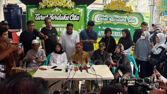 Keluarga Affan gelar konferensi pers usai kematian tragis di Pejompongan.