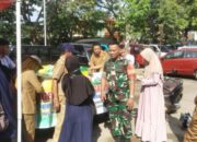 Babinsa Kelurahan Rappang Kawal GPM di Pasar