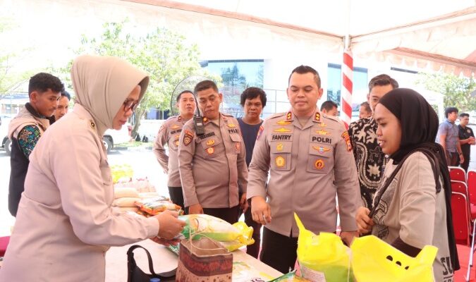 Polres Sidrap – Bulog Kolaborasi Jaga Stabilitas Ketersediaan Beras